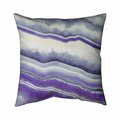 Fondo 26 x 26 in. Purple Geode-Double Sided Print Indoor Pillow FO2773814